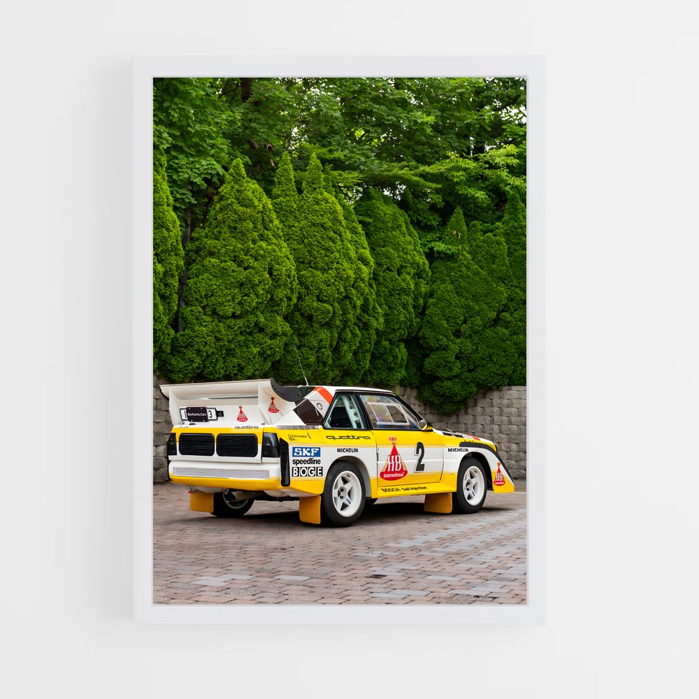 Poster Vintage Racer – affiche Audi (vue 3)